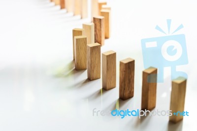 Place A Wooden Block Lines Stock Photo