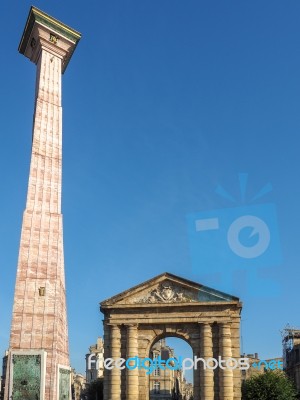 Place De La Victoire In Bordeaux Stock Photo