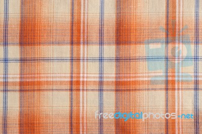 Plaid Fabric Texture Stock Photo