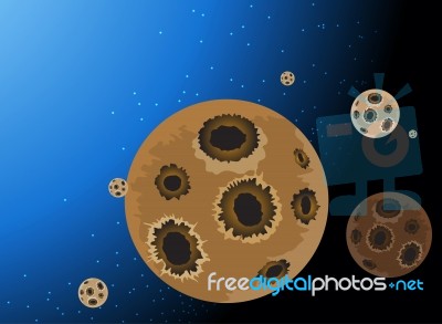 Planet Cartoon Stock Image