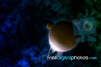 Planet In Universe Stock Image