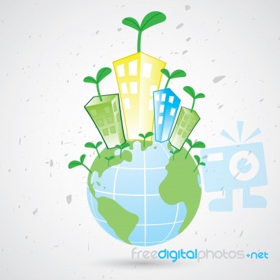 Planet Plant Stock Image