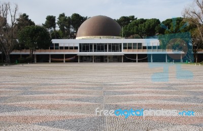 Planetarium Of Calouste Gulbenkian In Lisbon Stock Photo