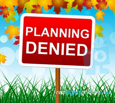 Planning Denied Means Missions Aim And Objective Stock Image