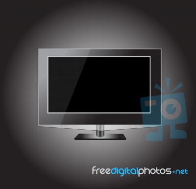 Plasma LCD TV Illustration Stock Image