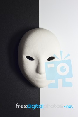 Plaster Mask Stock Photo