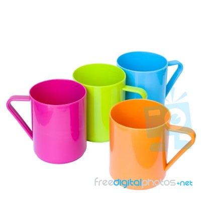 Plastic Cups Stock Photo