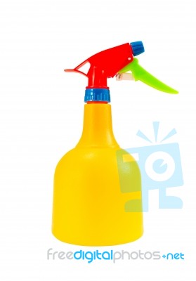 Plastic Foggy Spray Bottle Stock Photo