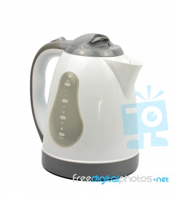 Plastic Kettle Stock Photo