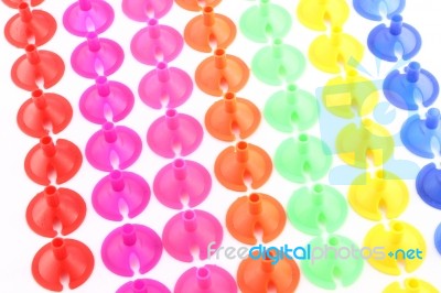 Plastic Stopper For Binding Balloon Bubble Stock Photo