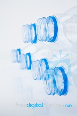 Plastic Water Bottles Stock Photo