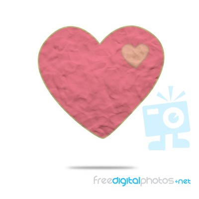 Plasticine Heart Stock Image