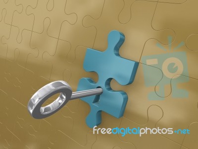 Platinum Key Stock Image