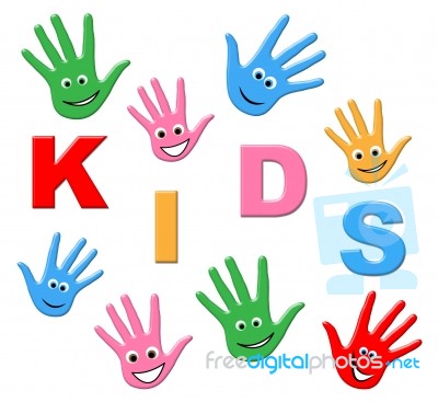 Play Kids Represents Free Time And Enjoy Stock Image