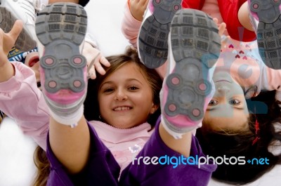 Playful Children Stock Photo