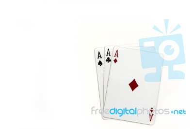 Playing Cards Background Stock Photo