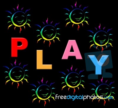 Playing Play Indicates Free Time And Kid Stock Image