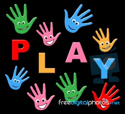 Playing Play Shows Free Time And Youngsters Stock Image