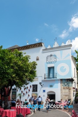 Plaza De Los Naranjos In Marbella Stock Photo