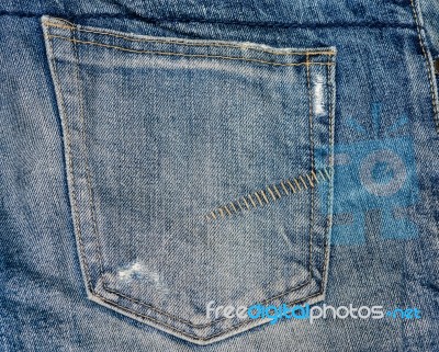 Pocket Jeans Stock Photo