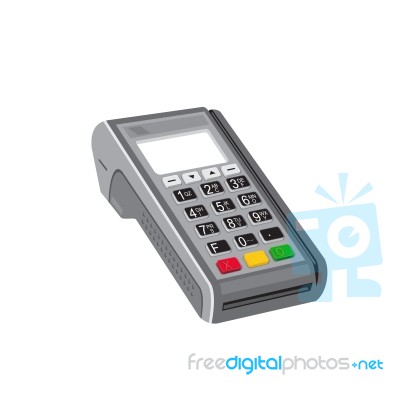 Point Of Sale Pos Terminal Retro Stock Image