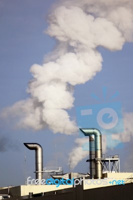 Polluting Industry Stock Photo