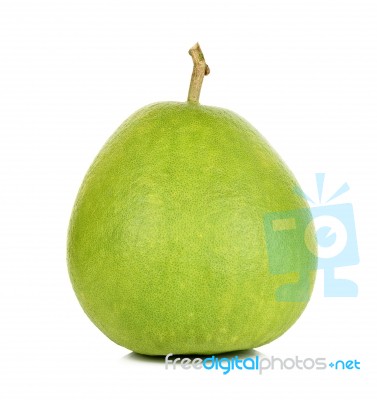 Pomelo Citrus Isolated On The White  Background Stock Photo