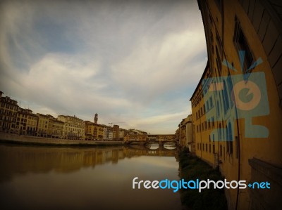 Ponte Vecchio In Florence, Italy Stock Photo