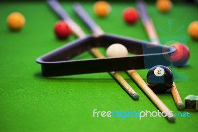 Pool Game Stock Photo