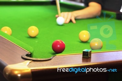 Pool Game Stock Photo