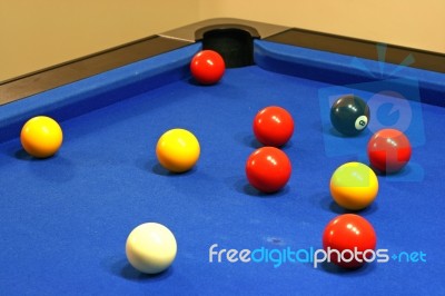 Pool Table Stock Photo