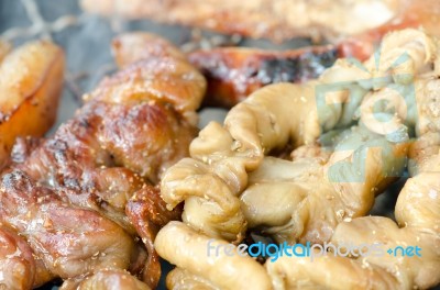 
Pork And Pork Roast Aroma, Mouth-watering Taste Of Thailand On Stock Photo