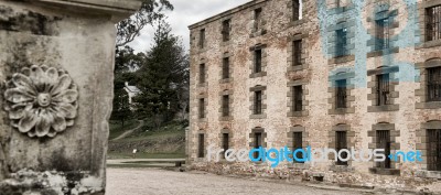 Port Arthur Building In Tasmania, Australia Stock Photo