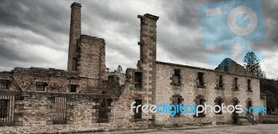 Port Arthur Building In Tasmania, Australia Stock Photo