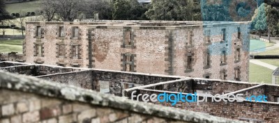 Port Arthur Building In Tasmania, Australia Stock Photo