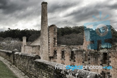 Port Arthur Building In Tasmania, Australia Stock Photo