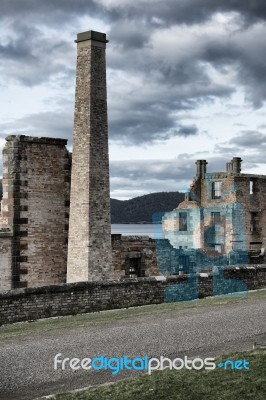 Port Arthur Building In Tasmania, Australia Stock Photo