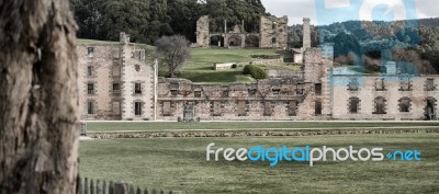 Port Arthur Building In Tasmania, Australia Stock Photo