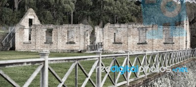 Port Arthur Building In Tasmania, Australia Stock Photo