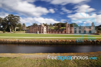 Port Arthur Historical Site In Port Arthur, Tasmania Stock Photo