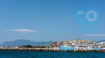 Porto Banus On The Horizon Stock Photo