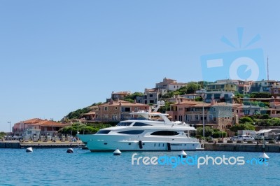 Porto Cervo Harbour Stock Photo