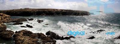 Porto Covo Coastline Stock Photo