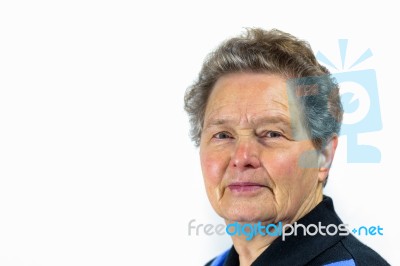 Portrait Of A Senior Woman Stock Photo