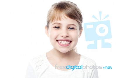 Portrait Of A Smiling Kid Stock Photo