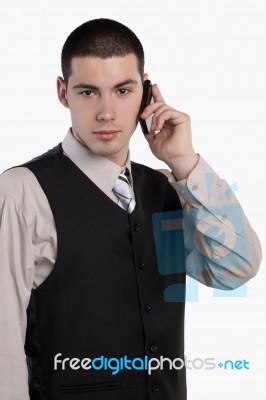 Portrait Of A Young Businessman Stock Photo