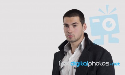 Portrait Of A Young Handsome  Businessman Stock Photo