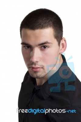 Portrait Of A Young Man Stock Photo