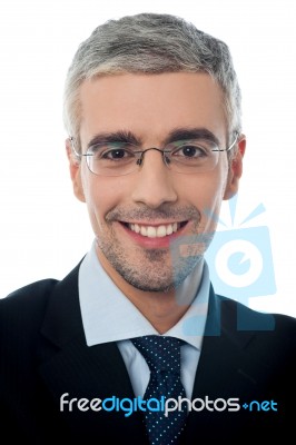 Portrait Of A Young Smiling Businessman Stock Photo