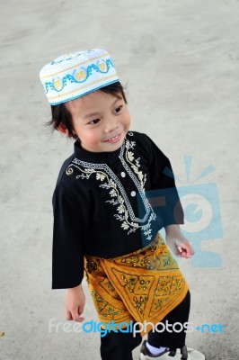 Portrait Of Asian Boy Stock Photo